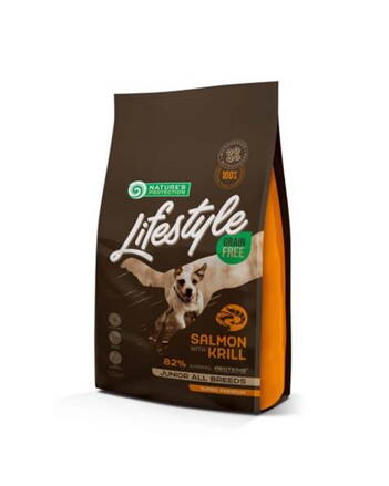 Natures P Lifestyle dog junior all breeds salmon & krill 