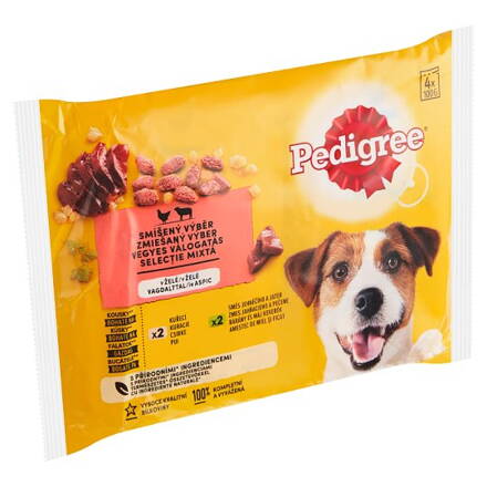 Pedigree Zmiešaný výber v želé 4 x 100 g