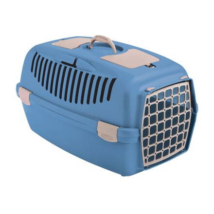 STEFANPLAST Gulliver 2 prepravka modrá s plastovými dvierkami 55 x 36 x 35 cm