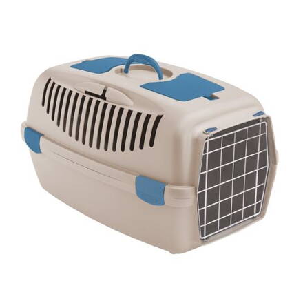 STEFANPLAST Gulliver 2 prepravka travertínová biela s kovovými dvierkami 55 x 36 x 35 cm