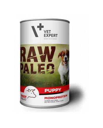 VetExpert Raw Paleo puppy beef konzerva 400 g